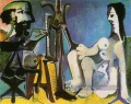 L’artiste et son modèle 1926 cubiste Pablo Picasso